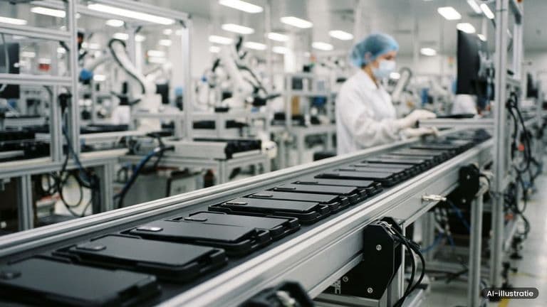 AI-illustratie bij: Apple verhoogt productie iPhone Duo met 44 procent door grote vraag