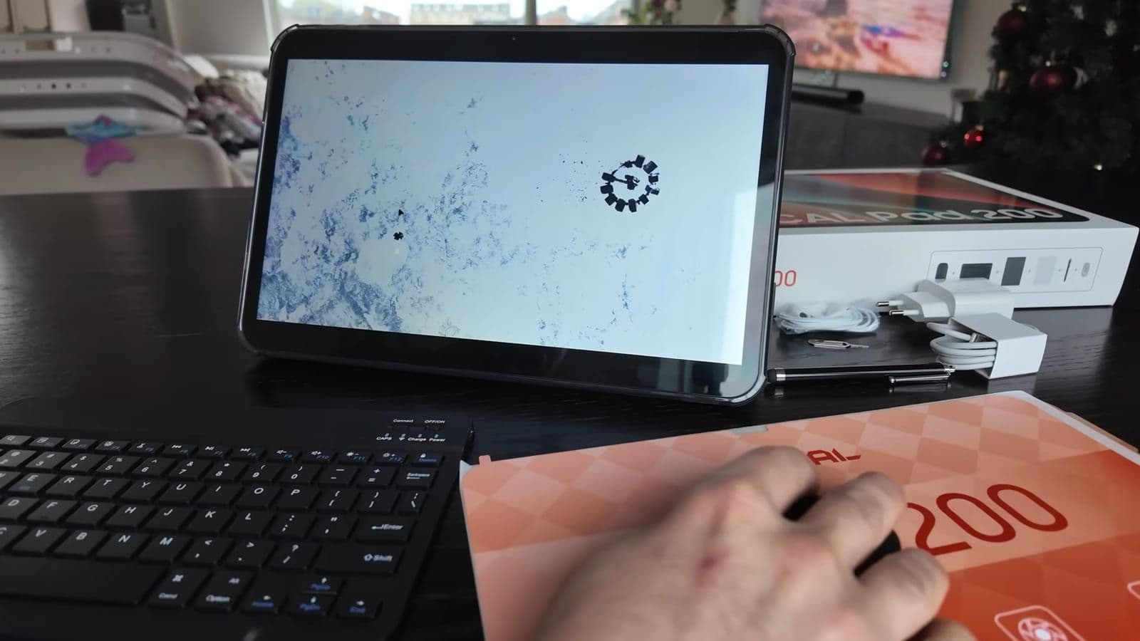 Desktopweergave van PC Mode 3.0 met taakbalk en geopend venster