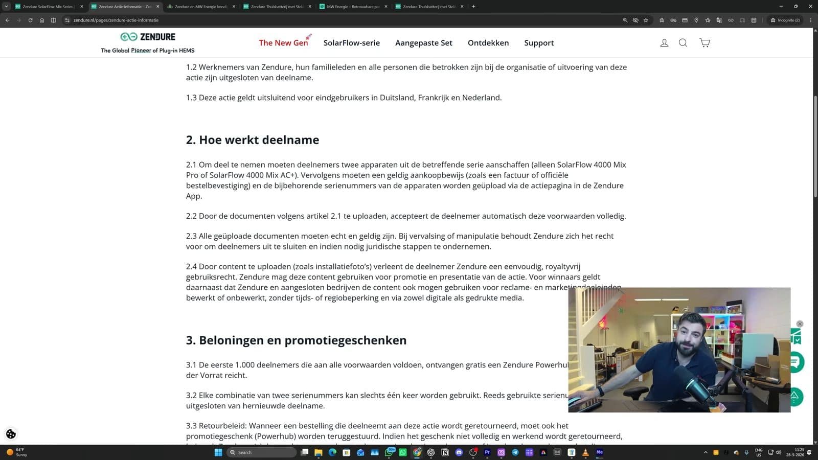 Actievoorwaarden voor de PowerHub op de computer van Zino